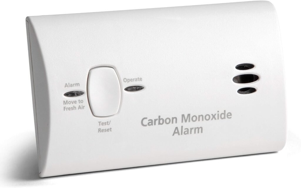 Kidde Carbon Monoxide Detector, Battery Powered CO Alarm with LEDs, Test-Reset Button, Low Battery Indicator, Portable